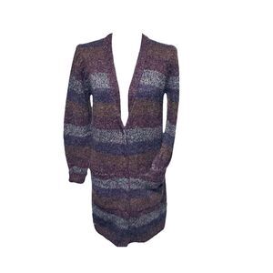 Vintage Signature The Limited Wool Blend Sweater Women's S Long Style Button Up